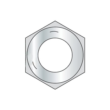 Newport Fasteners Hex Nut, 1/2"-20, Steel, Grade 5, Zinc Plated, 7/16 in Ht, 1300 PK 394935